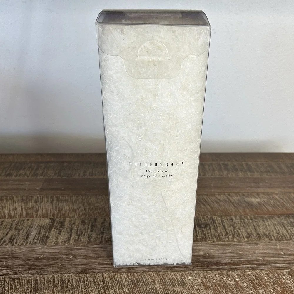 Pottery Barn Faux Snow Christmas Holiday Village Decor Party 5.5 Oz USA NEW